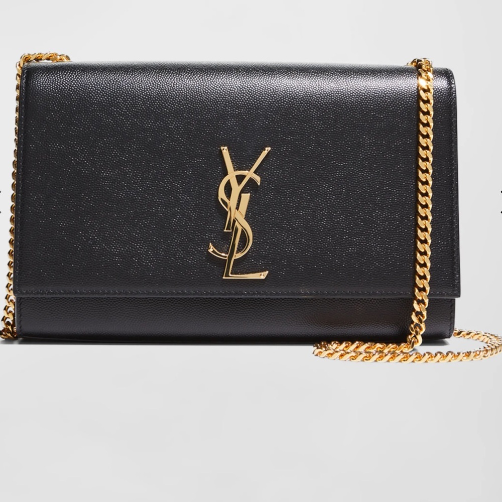 SAINT LAURENT Kate Medium Leather Shoulder Bag in Black - Picture 2 of 6